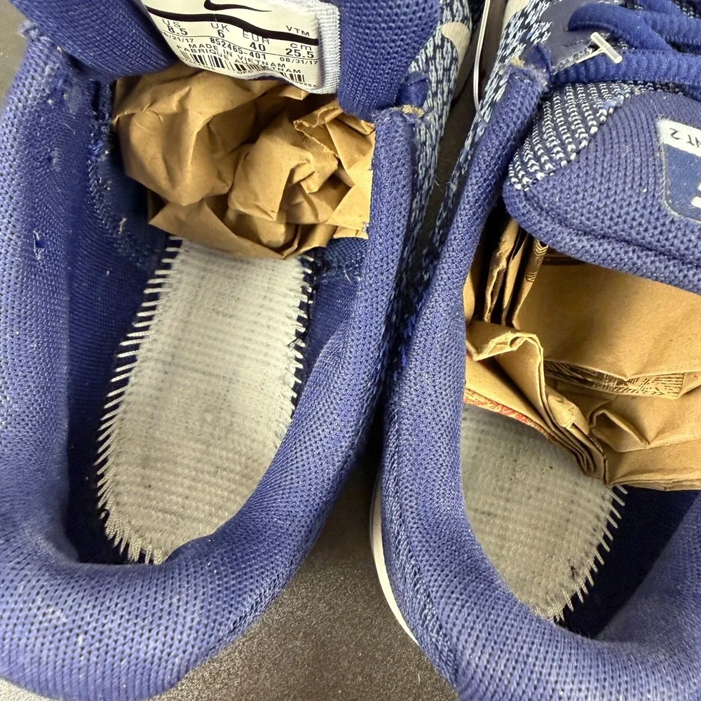 Nike Air Max Sequent 2 Shoes Women's 8.5 Blue Lace-Up Athletic Sneakers Casual